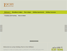 Tablet Screenshot of lochy-holiday-park.co.uk